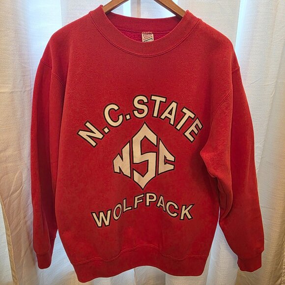NC State Wolfpack Vintage Soffe Heavy Sweats 90's Sweatshirt Size XL - Picture 1 of 7